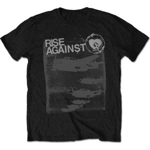 Image of Rise Against - Formation Unisex Medium T-Shirt - Black