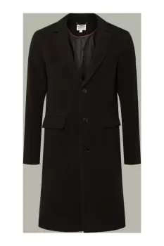 Image of Mens Signature 3 Button Epsom Overcoat