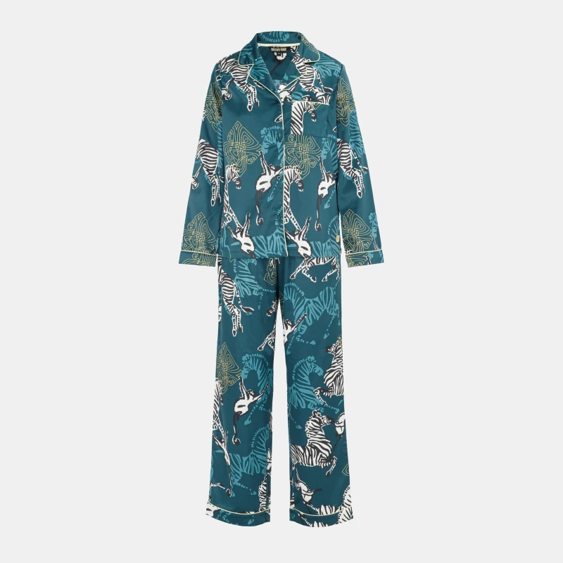 Image of Biba Womens Rever Pyjama Long Sleeve Top Zebra female 10 (S)