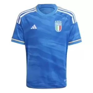 Image of adidas Italy Home Shirt 2023 Junior - Blue