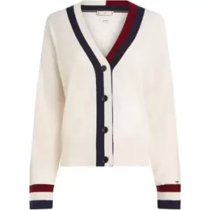 Image of Tommy Hilfiger Gs Wool Cashmere Cardigan - Cream