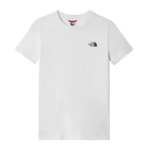 Image of The North Face Simple Dome T Shirt Junior - White