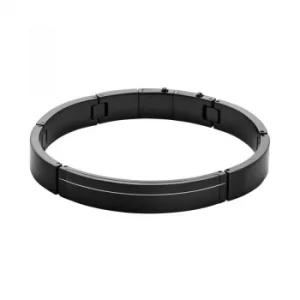 Image of Mens Skagen Black Ion-plated Steel Bangle