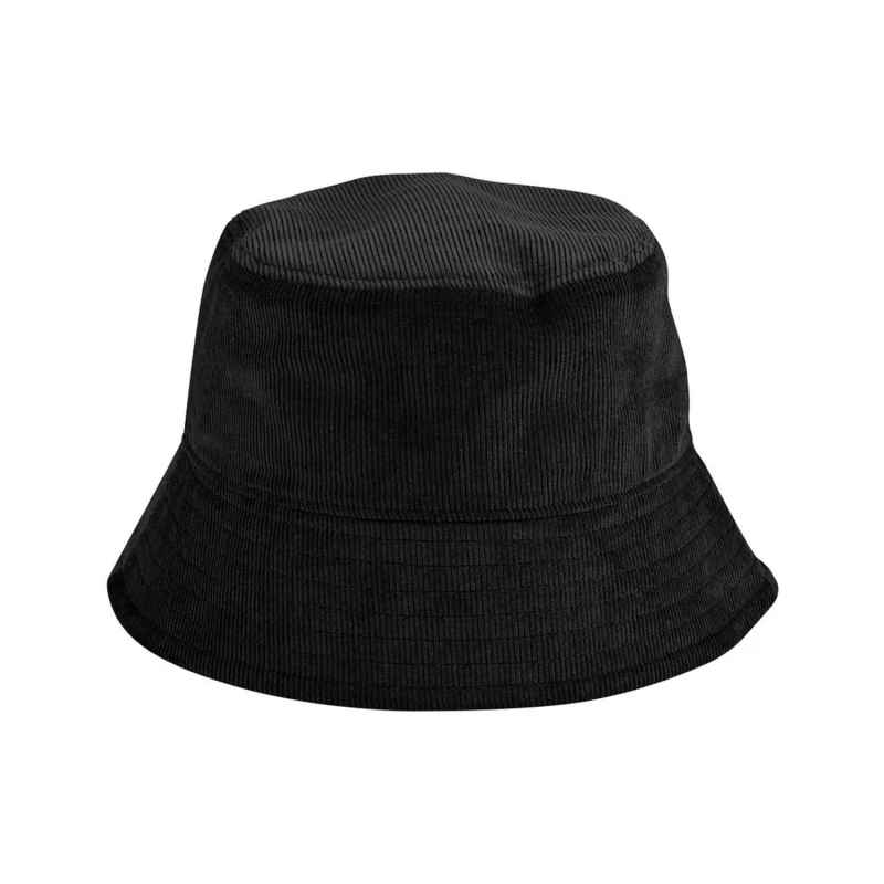 Image of Beechfield Womens EarthAware Cord Bucket Hat in Black Size: Medium Black Female M