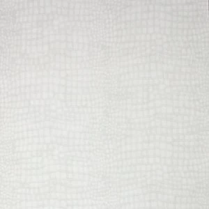 Image of Superfresco Easy Crocodile White Wallpaper 10m