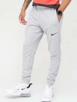 Image of Nike Training Dry Tapered Fleece Pants - Dark Grey, Size 2XL, Men