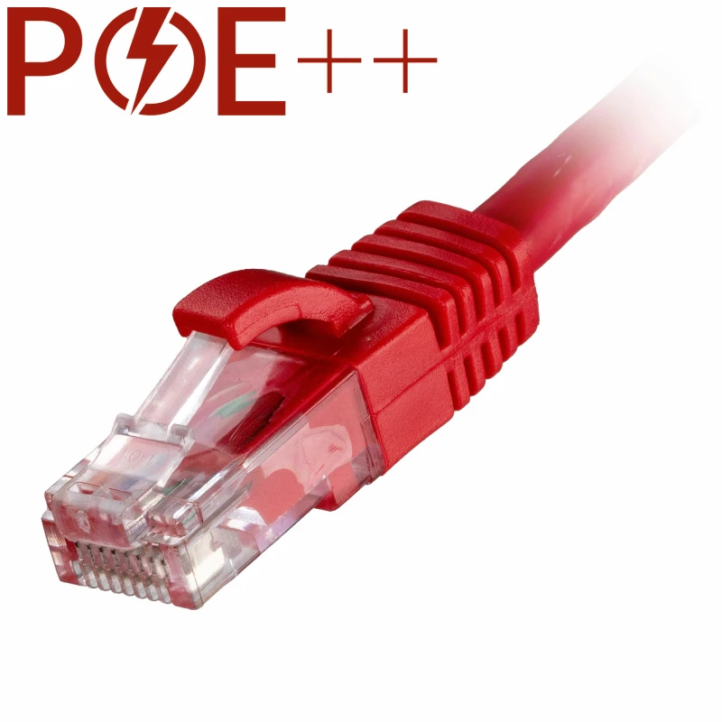 Image of Cablenet 2.5m Cat6 RJ45 Red U/UTP LSOH 24AWG Snagless Booted Patch Lea