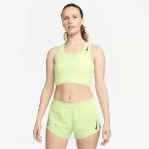 Image of Nike Dri-FIT ADV AeroSwift Womens Running Crop Top - Yellow