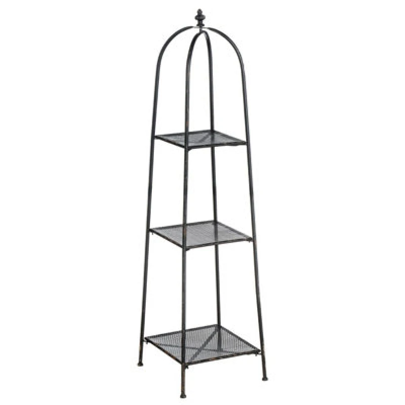 Image of Premier Housewares New York Loft Black 3 Tier Shelf Unit Black unisex