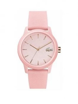 Image of Lacoste 12.12 Pink Silicone Strap Ladies Watch