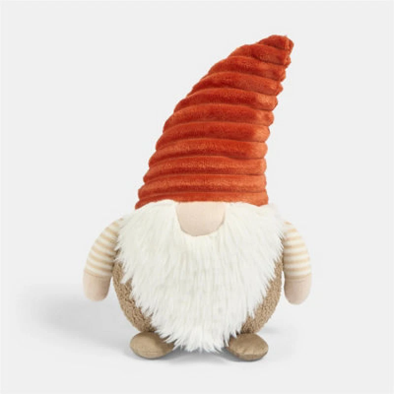 Image of OHS OHS Soft Autumnal Gonk Shaped Decorative Scatter Cushion, Rust/ Beige in Orange Orange One Size Unisex 5027434226726