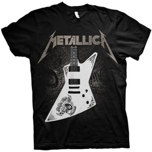 Image of Metallica - Papa Het Guitar Unisex Medium T-Shirt - Black