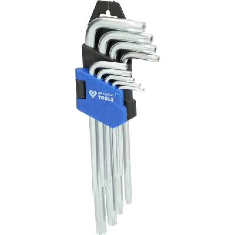 Image of BRILLIANT TOOLS Brilliant Tools BT044009 Allen key set T 10, T 15, T 20, T 25, T 27, T 30, T 40, T 45, T 50 9 Piece BT044009