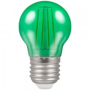 Image of Crompton LED Filament Harlequin Round ES E27 4W - Green