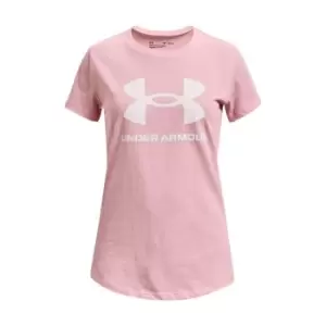 Image of Under Armour Live Sportstyle Graphic Short Sleeve T Shirt Womens - Pink