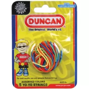 Image of Duncan Yo Yo Strings 5 Pack Multi Color (100% Cotton)