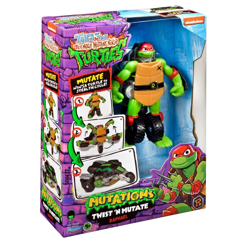 Image of Teenage Mutant Ninja Turtles Teenage Mutant Ninja Turtles Twist And Mutate Vehicle Raph