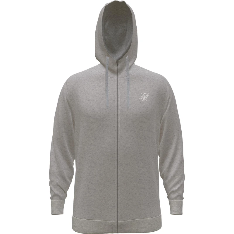 Image of SikSilk Zip Hdy - Grey Grey XS