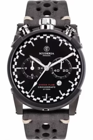 Image of CT Scuderia Bullet Head Check Flag Watch CWEH00319