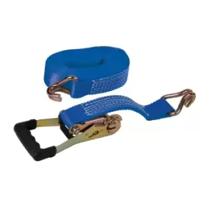 Image of Silverline Ratchet Tie Down Strap J-Hook 8m x 50mm Capacity 4600kg 846125