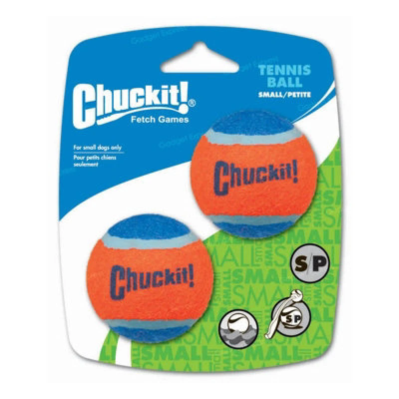 Image of Chuckit Tennis Ball Dog Ball, 2 Small Balls