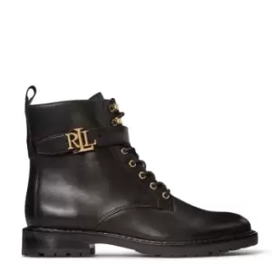 Image of Lauren by Ralph Lauren Eldridge Burnished Leather Boot - Black
