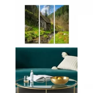 Image of MDF1620440 Multicolor Decorative MDF Painting (3 Pieces)