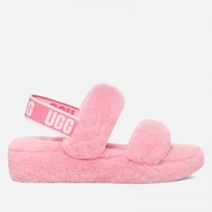 Image of UGG Womens Oh Yeah Sheepskin Slides - Sachet Pink - UK 6