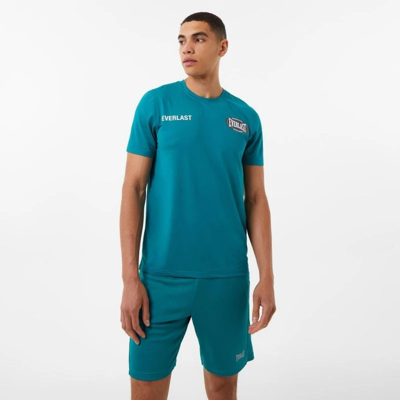 Image of Everlast Oval Logo Tee - Blue Blue S