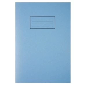 Image of Silvine (A4) Exercise Book Plain 75gsm (80 Pages) Blue (Pack of 10)