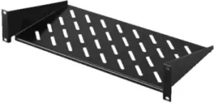 Image of Rittal Black Shelf 2U, 250mm x 482.6mm