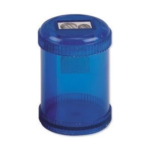 Image of 5 Star Office Pencil Sharpener Plastic Canister Max Diameter 8mm Double Hole Coloured Pack of 10