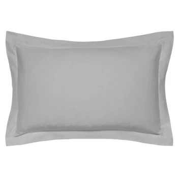 Image of Bedeck of Belfast Fine Linens 600TC Plain Dye Oxford Pillowcase - GREY