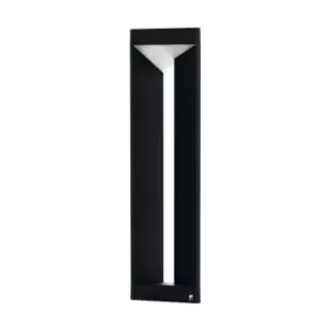 Image of IP54 Outdoor Bollard Light Modern Black Aluminium 10W Built in LED Lamp Post