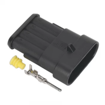 Image of Sealey SSC4M Superseal Male Connector 4-Way Pack of 3