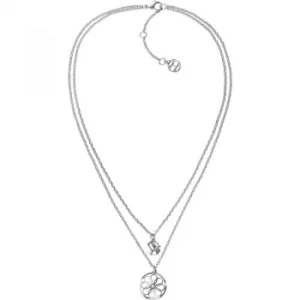 Image of Tommy Hilfiger Jewellery Double Layer Coin Charm Necklace