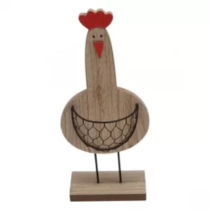 Image of Small Standing Hen With Cage Tummy Ornament by Heaven Sends