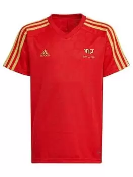 Image of Boys, adidas Salah Kids T-Shirt - Red, Size 11-12 Years
