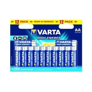 Image of Varta AA Long Life Battery Alkaline Pack of 12 4906121482