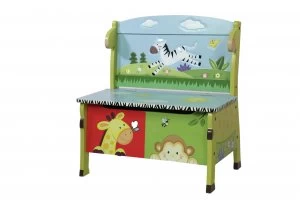 Image of Fantasy Fields Sunny Safari Storage Bench.