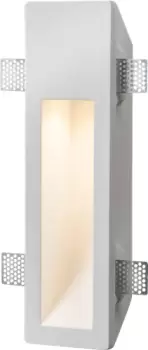 Image of KnightsBridge 230V GU10 35W Recessed Rectangular Plaster Wall Light
