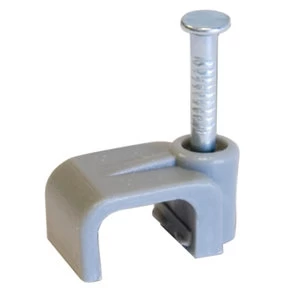 Image of CORElectric Grey 6mm Twin & Earth Cable clips Pack of 20