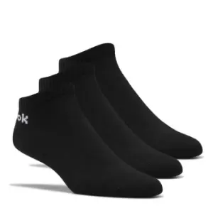 Image of Reebok 3 Pack Trainer Socks - Black