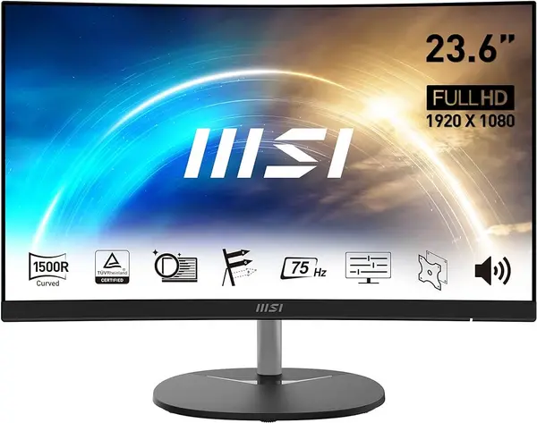 Image of MSI Pro 24" MP241CA Full HD Curved LED Monitor