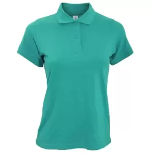 Image of B&C Safran Pure Ladies Short Sleeve Polo Shirt (S) (Real Turquoise)