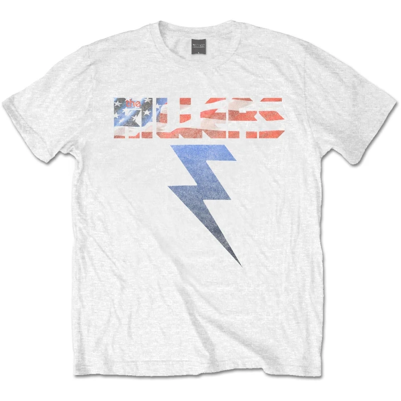 Image of The Killers Mens Bolt T-Shirt in White Size: XL White Male XL