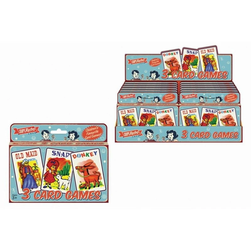 Image of Kandy Toys 12 Packs of Retro Card Games Multi