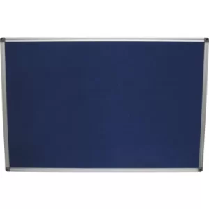 Image of Felt Notice Board 900X600MM Blue Aluminium Trim