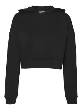 Image of NOISY MAY Nmlupa Cropped Hoodie Women Black