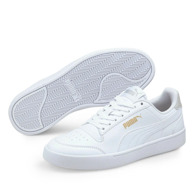 Image of Puma Shuffle Trainers Junior - White White 5